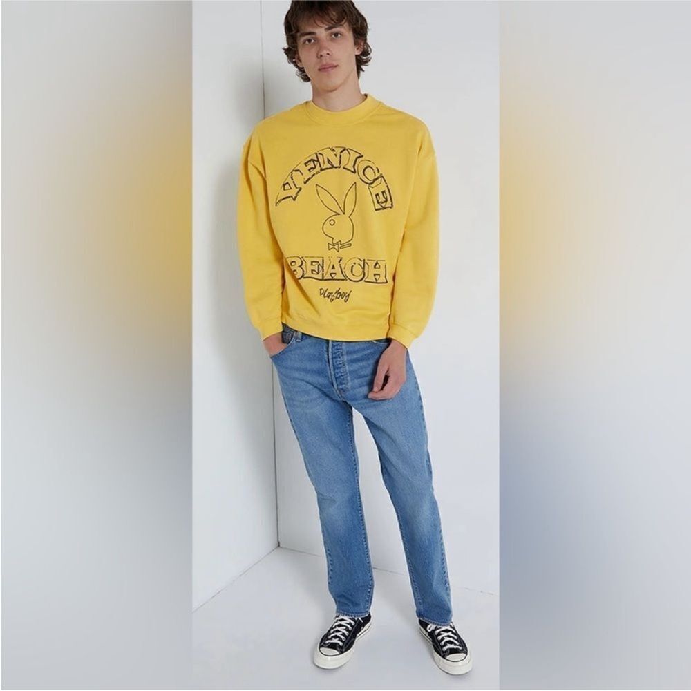 Playboy “ Venice Beach “ yellow sweatshirt, S